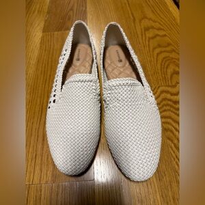 Birdies White Woven Flats